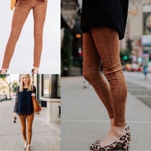 Athena Marie Faux Suede Tummy Control Studded Legging XL